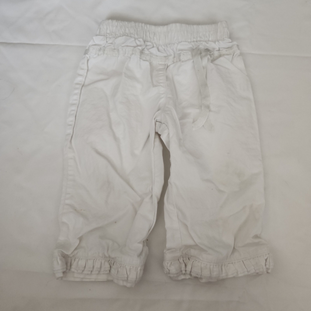 Prenatal infant girl 6-9m white pants #KK2